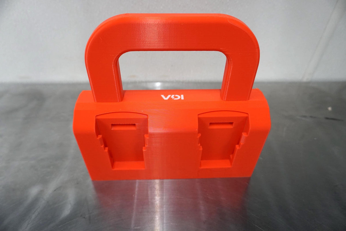 DeWalt 20V MAX Battery Caddy – 4-Slot Organizer, Portable Tool Storage (3D Printed ASA)