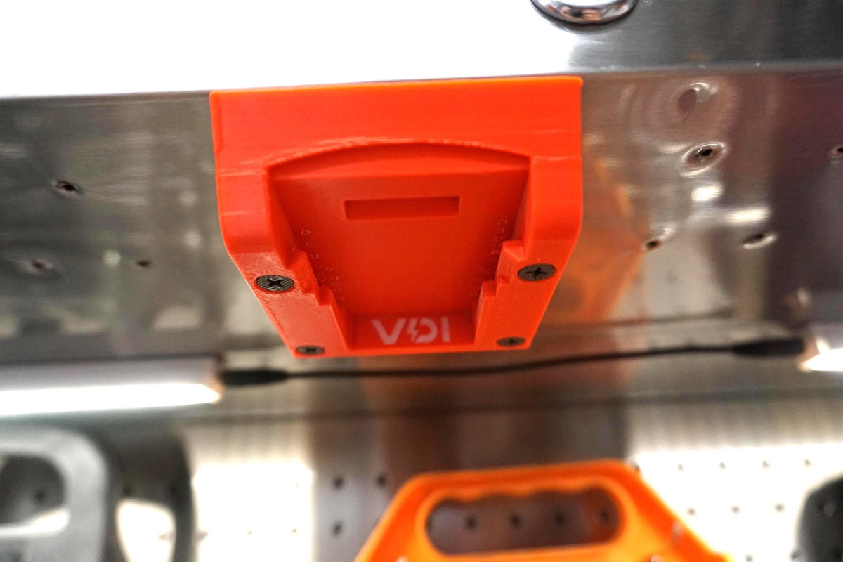 DeWalt 20V Battery Mount – Compact Single Holder for Shop, Garage, Jobsite (3D Printed ASA)