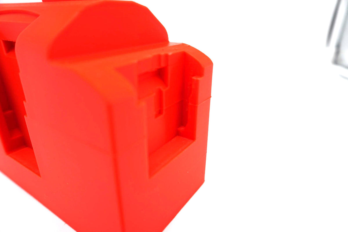DeWalt 20V MAX Battery Caddy – 4 Slot + 2 12V Holder (3D Printed ASA)