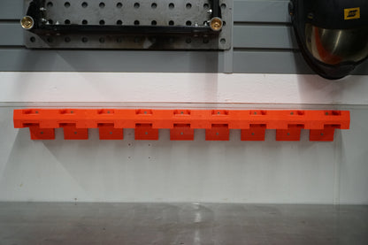 Expandable Double-Level Milwaukee M18 Battery Holder – Modular Wall Mount Storage Rack