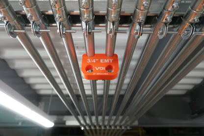 Magnetic EMT Conduit Spacer with Belt Clip | Pipe & Conduit Rack Spacing Tool | Multiple Sizes and Spacing Options