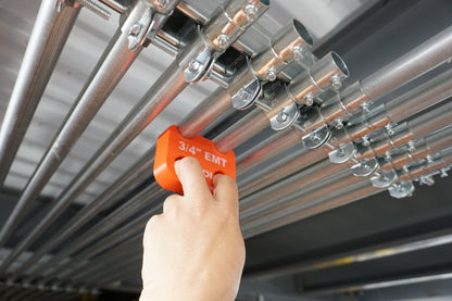 Magnetic EMT Conduit Spacer with Belt Clip | Pipe & Conduit Rack Spacing Tool | Multiple Sizes and Spacing Options