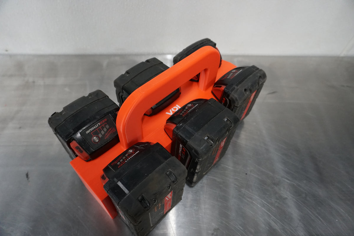 Milwaukee M18 Battery Caddy | Portable Holder, Organizer (4 or 6 Position)