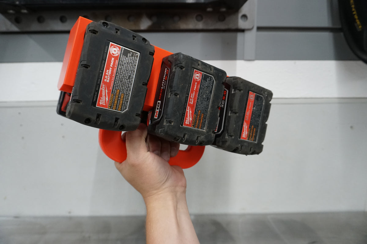 Milwaukee M18 Battery Caddy | Portable Holder, Organizer (4 or 6 Position)