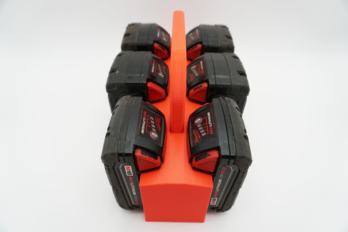 Milwaukee M18 Battery Caddy | Portable Holder, Organizer (4 or 6 Position)