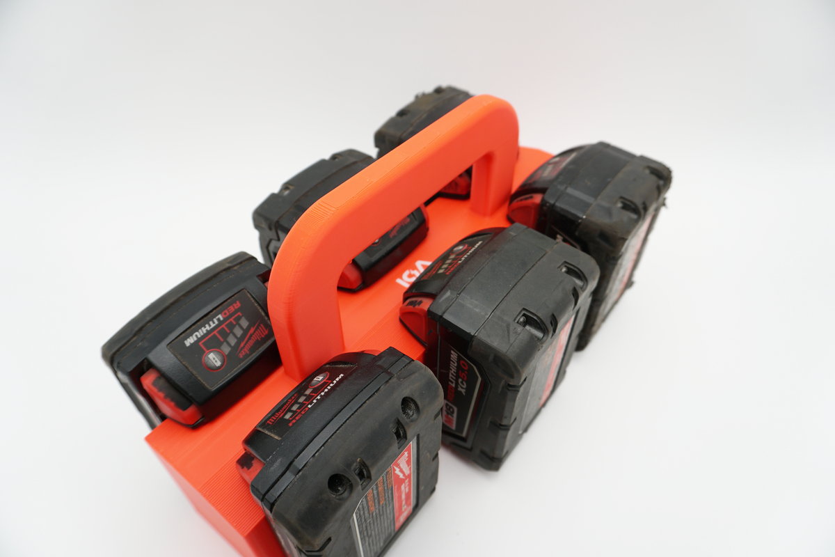 Milwaukee M18 Battery Caddy | Portable Holder, Organizer (4 or 6 Position)