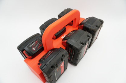 Milwaukee M18 Battery Caddy | Portable Holder, Organizer (4 or 6 Position)