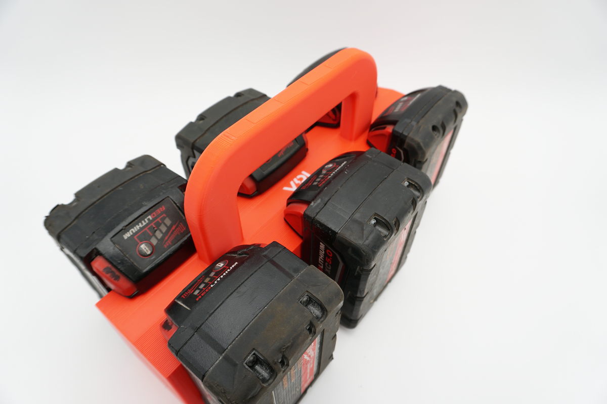 Milwaukee M18 Battery Caddy | Portable Holder, Organizer (4 or 6 Position)