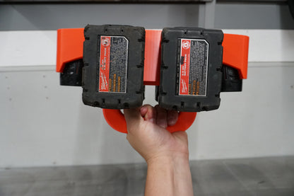 Milwaukee M18 M12 Battery Caddy – Portable Organizer for Tradespeople (3D Printed ASA)