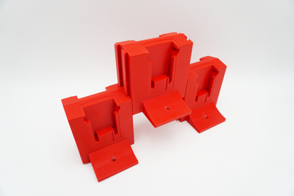Expandable Double-Level Milwaukee M18 Battery Holder – Modular Wall Mount Storage Rack