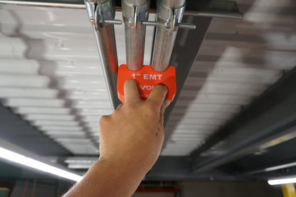 Magnetic EMT Conduit Spacer with Belt Clip | Pipe & Conduit Rack Spacing Tool | Multiple Sizes and Spacing Options