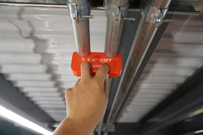 Magnetic EMT Conduit Spacer with Belt Clip | Pipe & Conduit Rack Spacing Tool | Multiple Sizes and Spacing Options