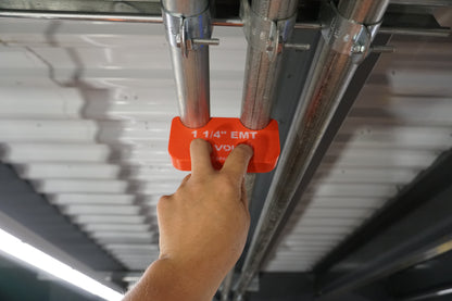 Magnetic EMT Conduit Spacer with Belt Clip | Pipe & Conduit Rack Spacing Tool | Multiple Sizes and Spacing Options