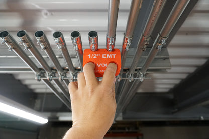 Magnetic EMT Conduit Spacer with Belt Clip | Pipe & Conduit Rack Spacing Tool | Multiple Sizes and Spacing Options