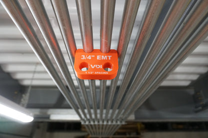Magnetic EMT Conduit Spacer with Belt Clip | Pipe & Conduit Rack Spacing Tool | Multiple Sizes and Spacing Options