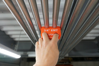 Magnetic EMT Conduit Spacer with Belt Clip | Pipe & Conduit Rack Spacing Tool | Multiple Sizes and Spacing Options