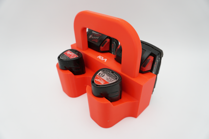 Milwaukee M18 M12 Battery Caddy – Portable Organizer for Tradespeople (3D Printed ASA)