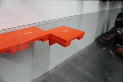 Expandable Milwaukee M18 Battery Holder – Modular Wall Mount Storage Rack