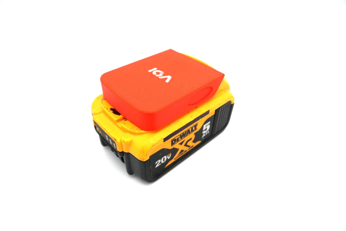 DeWalt 20V MAX Battery Terminal Cap – Protective Storage Cover (3D-Printed ASA)