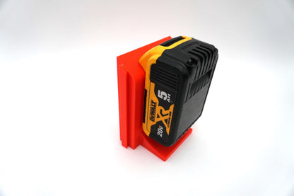 Expandable DeWalt 20V MAX Battery Holder Rack – Modular Wall Mount Storage (3D Printed ASA)