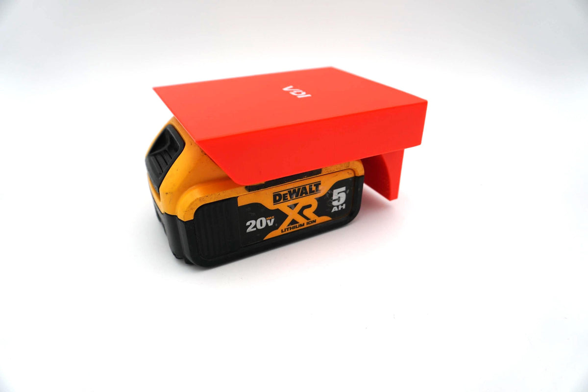 Expandable DeWalt 20V MAX Battery Holder Rack – Modular Wall Mount Storage (3D Printed ASA)