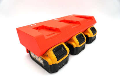 DeWalt 20V MAX Battery Holder – Double-Level Wall Mount Rack (3D Printed ASA)