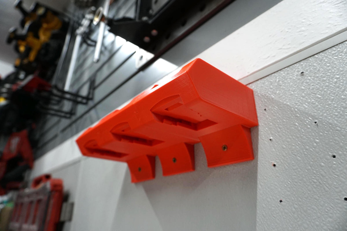 DeWalt 20V MAX Battery Holder – Double-Level Wall Mount Rack (3D Printed ASA)