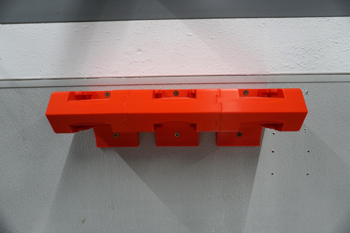 DeWalt 20V MAX Battery Holder – Double-Level Wall Mount Rack (3D Printed ASA)