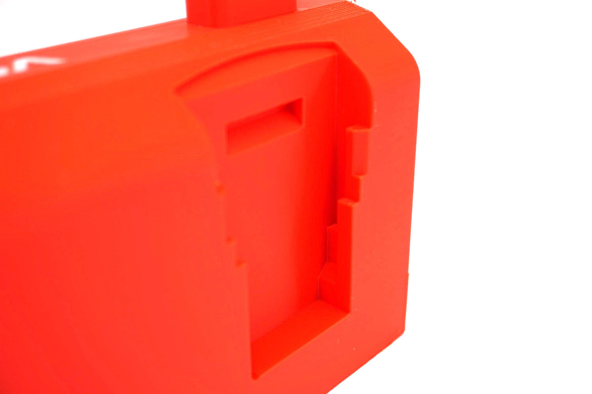 DeWalt 20V MAX Battery Caddy – 4-Slot Organizer, Portable Tool Storage (3D Printed ASA)