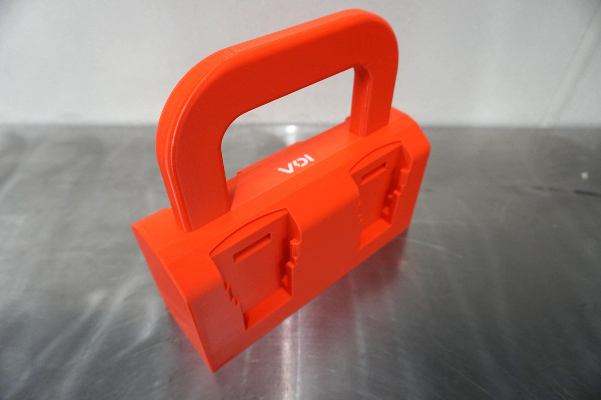 DeWalt 20V MAX Battery Caddy – 4-Slot Organizer, Portable Tool Storage (3D Printed ASA)