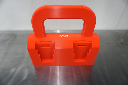 DeWalt 20V MAX Battery Caddy – 4-Slot Organizer, Portable Tool Storage (3D Printed ASA)