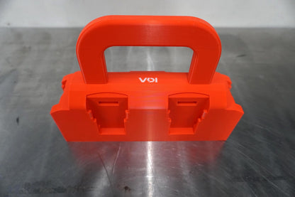 DeWalt 20V MAX Battery Caddy – 4 Slot + 2 12V Holder (3D Printed ASA)