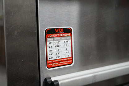 Conduit Bending Reference Stickers – Electrician Offset Multiplier Chart (5 Pack)