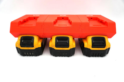 DeWalt 20V MAX Battery Holder – Double-Level Wall Mount Rack (3D Printed ASA)