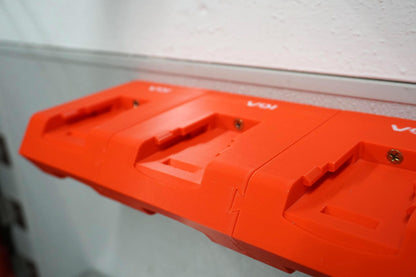 DeWalt 20V MAX Battery Holder – Double-Level Wall Mount Rack (3D Printed ASA)
