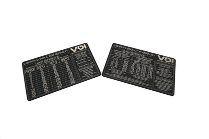 Copper Conductor Ampacity Reference Card – Electrician Pocket Guide (VanDyne Industrial)
