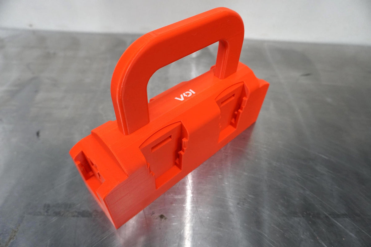 DeWalt 20V MAX Battery Caddy – 4 Slot + 2 12V Holder (3D Printed ASA)