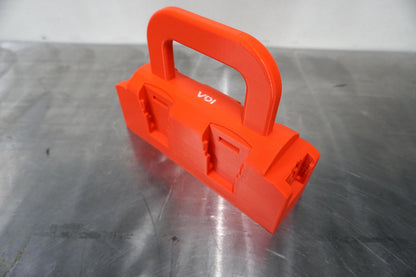 DeWalt 20V MAX Battery Caddy – 4 Slot + 2 12V Holder (3D Printed ASA)